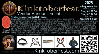 Kintoberfest 2025 Vendor Announcement:  House of the Rabbit by Justin, Albuquerque, New Mexico