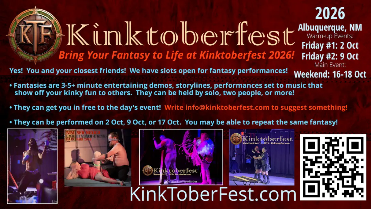 Kinktoberfest 2026 - Knots To Freedom - Massage Therapy - Reserve Your Session