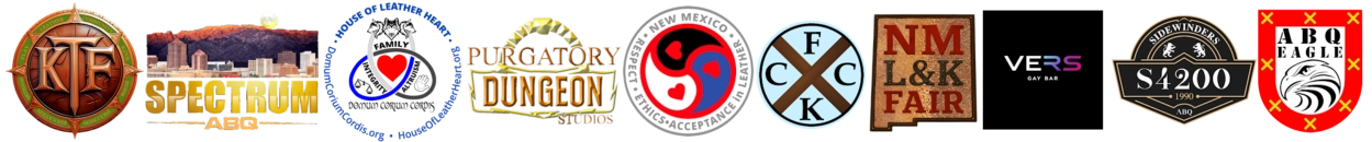 Kinktoberfest 2025, Sponsor Logos, Albuquerque, NM